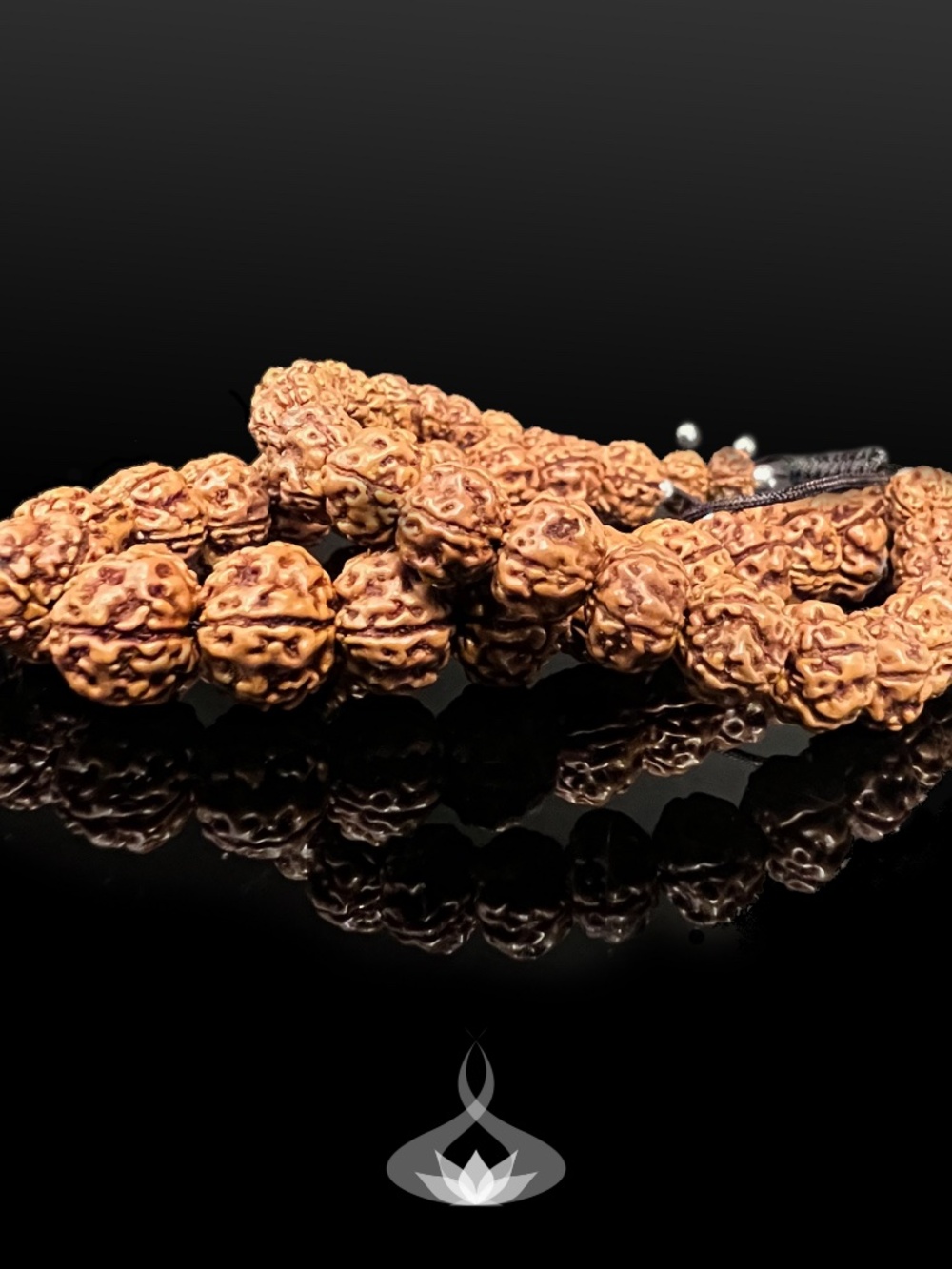 Rudraksha Adjustable Mala Bracelet with 8mm Beads | Lucky 5 Face Muhki